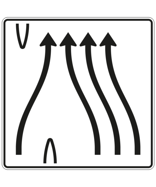 Überleitungstafel nach Zeichen 501-83