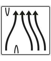 Überleitungstafel nach Zeichen 501-83