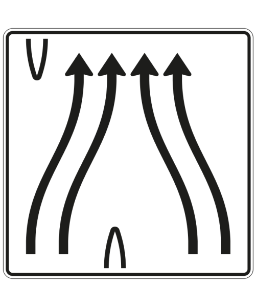 Überleitungstafel nach Zeichen 501-84