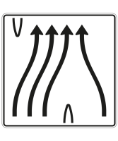 Überleitungstafel nach Zeichen 501-85