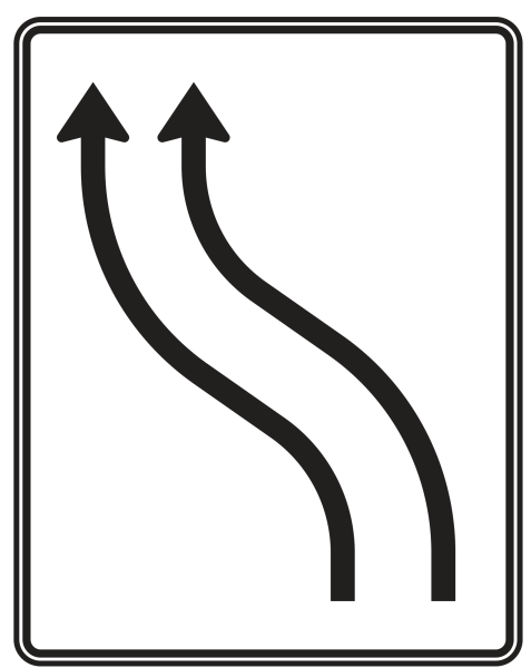 Verschwenkungstafel nach Zeichen 511-11