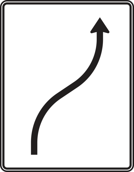 Verschwenkungstafel nach Zeichen 511-20