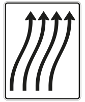 Verschwenkungstafel Verkehrszeichen 511-23, 1600 x 1250...