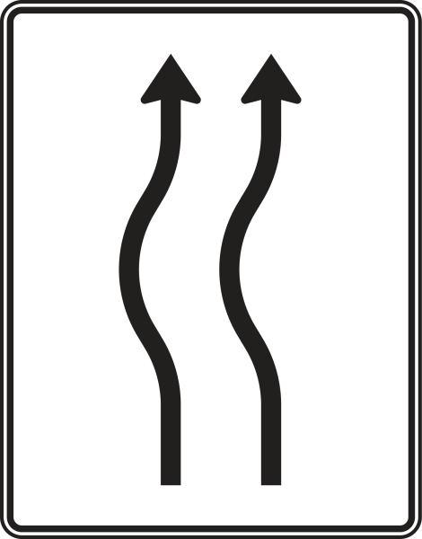 Verschwenkungstafel nach Zeichen 513-11
