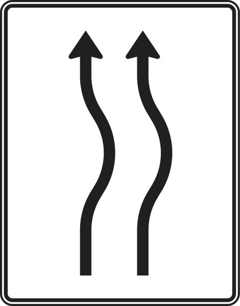 Verschwenkungstafel nach Zeichen 513-21