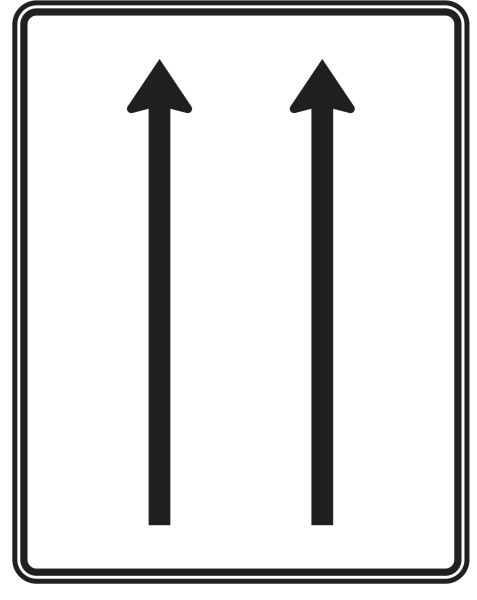 Fahrstreifentafel nach Zeichen 521-30