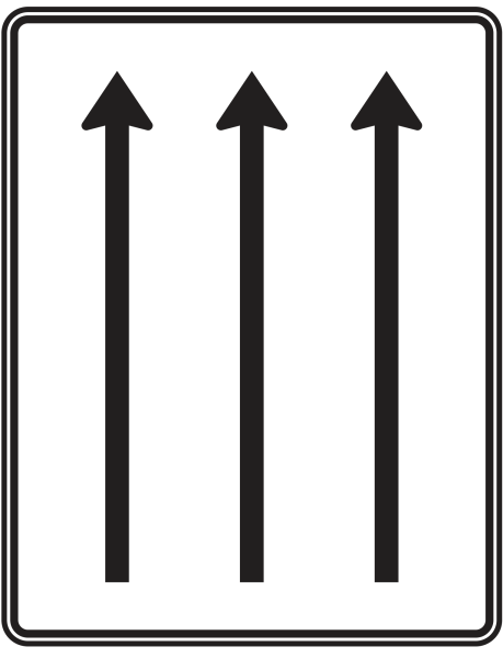 Fahrstreifentafel nach Zeichen 521-31