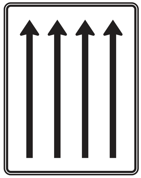 Fahrstreifentafel nach Zeichen 521-32