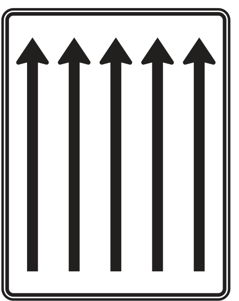 Fahrstreifentafel nach Zeichen 521-33