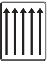 Fahrstreifentafel nach Zeichen 521-33