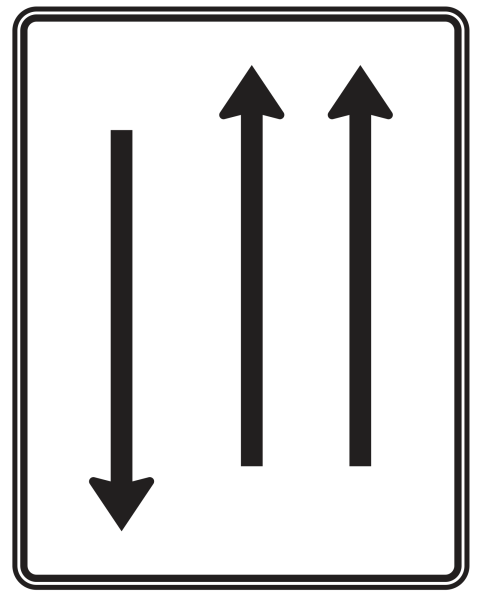 Fahrstreifentafel nach Zeichen 522-31