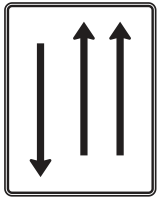 Fahrstreifentafel nach Zeichen 522-31