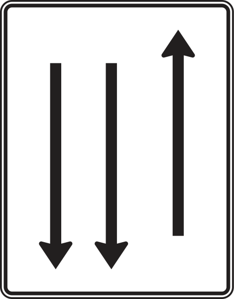 Fahrstreifentafel nach Zeichen 522-32