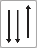 Fahrstreifentafel nach Zeichen 522-32