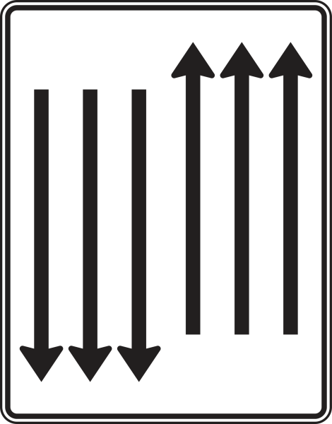 Fahrstreifentafel nach Zeichen 522-36