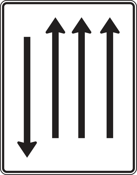 Fahrstreifentafel nach Zeichen 522-37