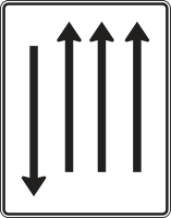Fahrstreifentafel nach Zeichen 522-37