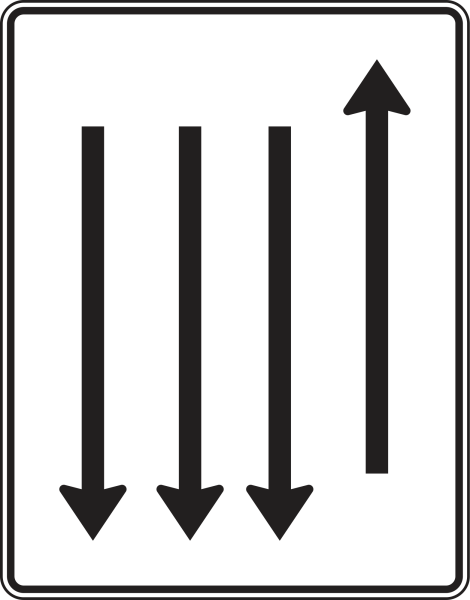Fahrstreifentafel nach Zeichen 522-38