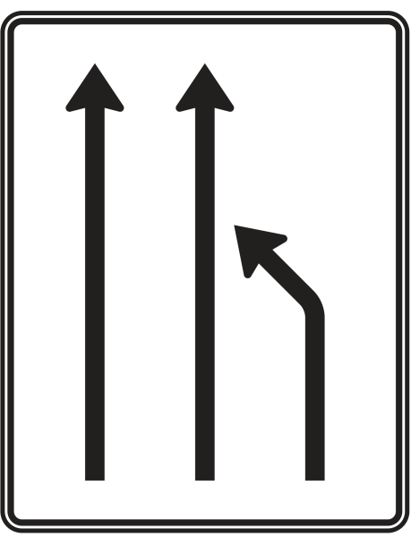 Einengungstafel nach Zeichen 531-11
