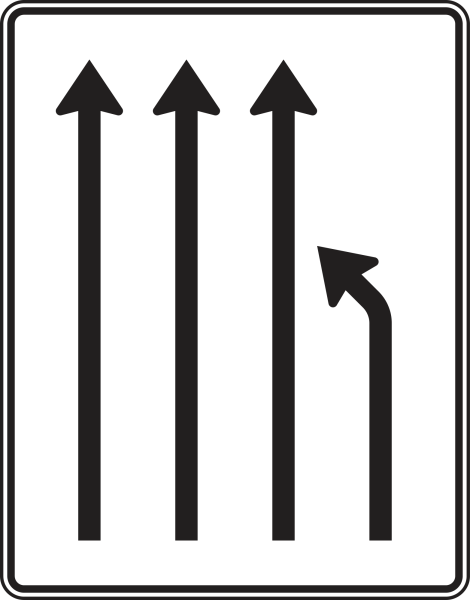 Einengungstafel nach Zeichen 531-12