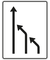 Einengungstafel nach Zeichen 531-14