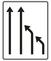 Einengungstafel nach Zeichen 531-15