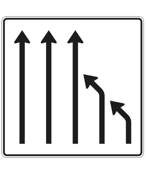 Einengungstafel nach Zeichen 531-16