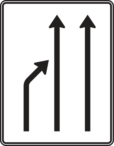 Einengungstafel nach Zeichen 531-21