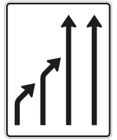 Einengungstafel nach Zeichen 531-25