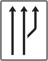 Aufweitungstafel nach Zeichen 541-21