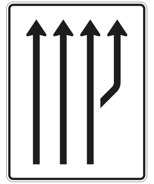 Aufweitungstafel nach Zeichen 541-22