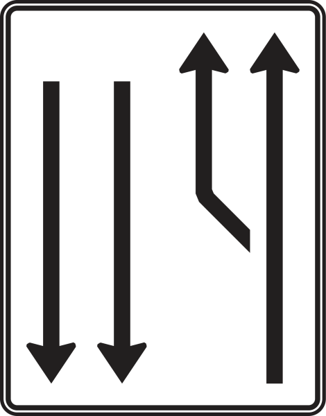 Aufweitungstafel nach Zeichen 542-11