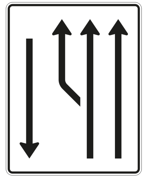 Aufweitungstafel nach Zeichen 542-12