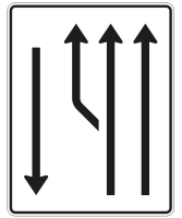 Aufweitungstafel nach Zeichen 542-12
