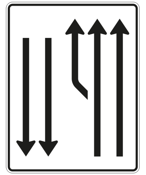 Aufweitungstafel nach Zeichen 542-13