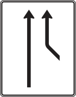 Zusammenführungstafel Verkehrszeichen 550-20, 1600 x...