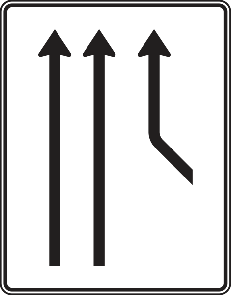 Zusammenführungstafel nach Zeichen 550-21