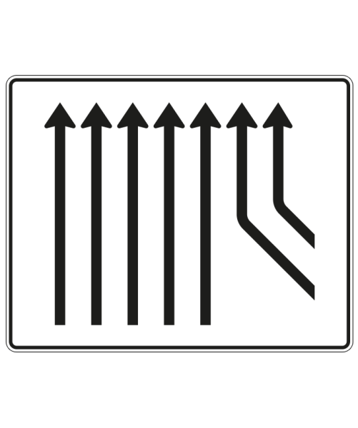 Zusammenführungstafel nach Zeichen 550-29