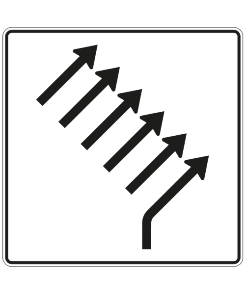 Zusammenführungstafel nach Zeichen 551-28