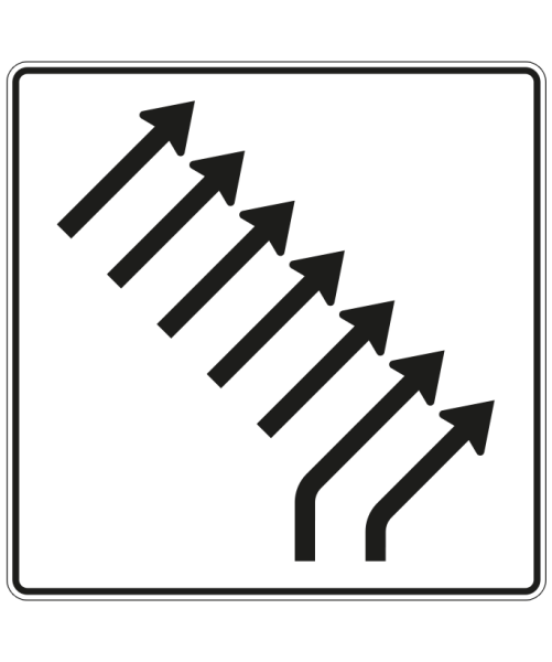 Zusammenführungstafel nach Zeichen 551-29