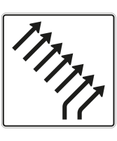 Zusammenführungstafel nach Zeichen 551-29