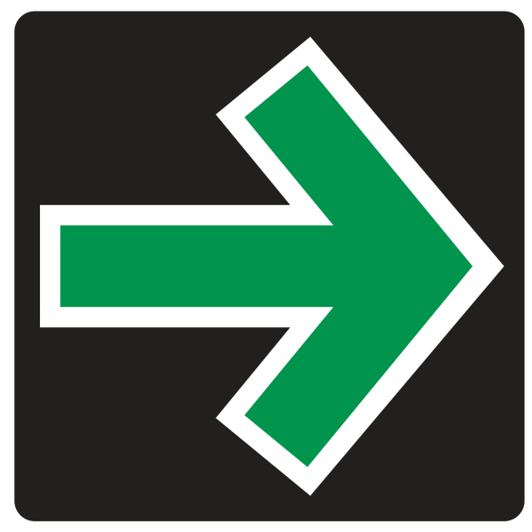 Grünpfeilschild