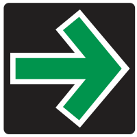 Grünpfeilschild