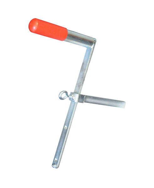 MÜBA Kurbel für Kragarmlift 12361 verstellbar, galvanisch verzinkt, 1,7 kg Gewicht