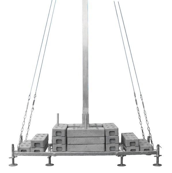 MÜBA Abspannseil für Kabelbrücke 12388 Stahl verzinkt, 1,7 kg