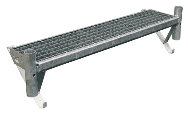 MÜBA Baustellentreppe mit Hülse 12090 verzinkt, 100x25 cm, DGUV Regel 101-002