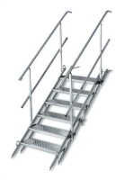 MÜBA Bautreppe 12159 Verzinkt mit 6 Stufen und...