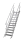 MÜBA Bautreppe 12179 verzinkt mit Geländer, 12 Stufen, Treppenlänge 3,46 m