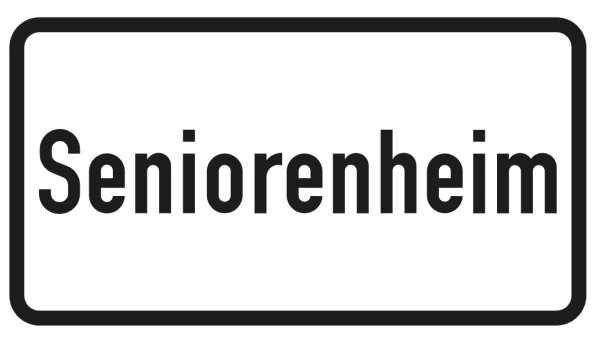 Seniorenheim, 330 x 600 mm, Alform I, refl. RA 3