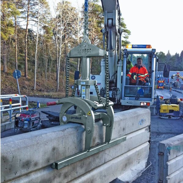 Probst Fertigteilzange FTZ-GBA-S I 53100356-001 für Schutzwandelemente, 119 kg, 2900 kg Tragfähigkeit